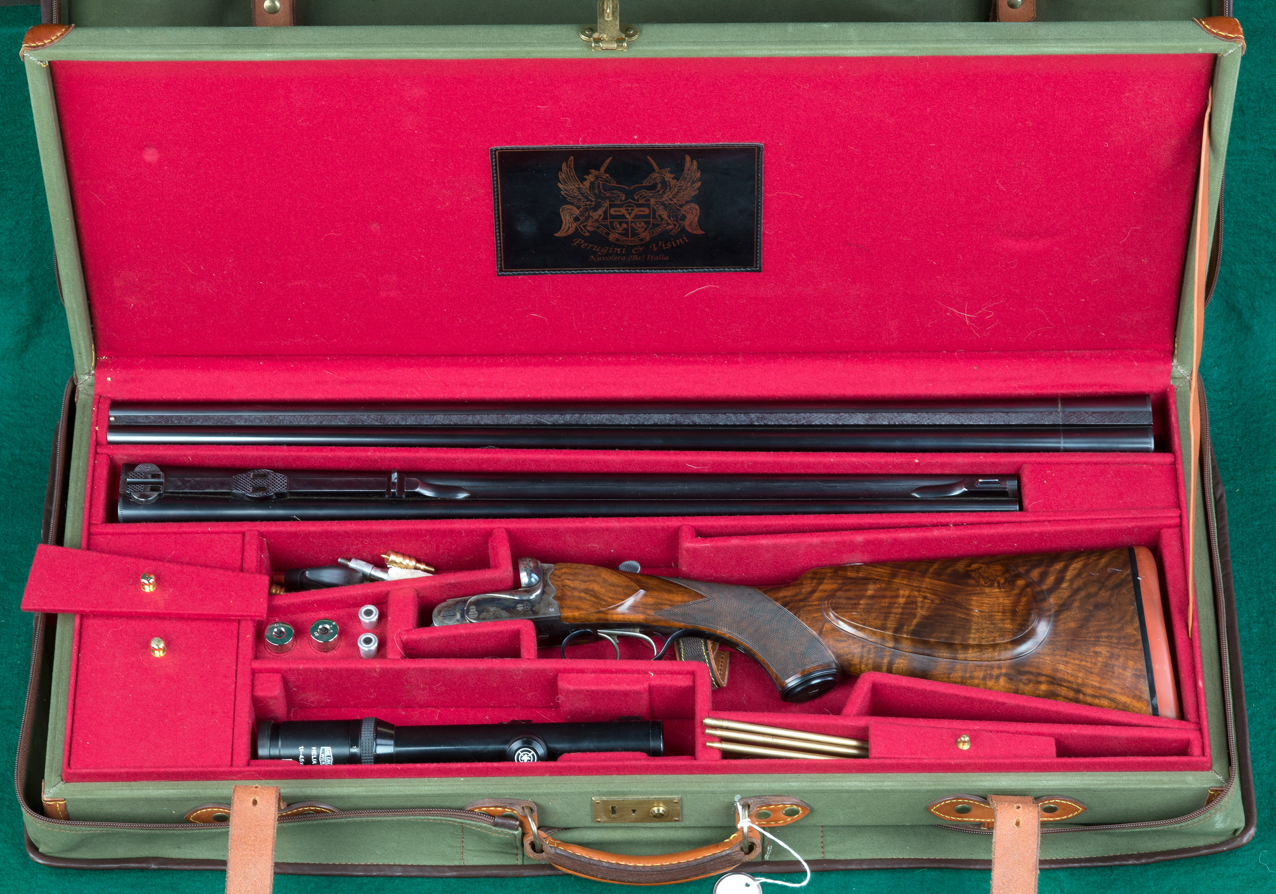 Perugini & Visini Boxlock Double Rifle and Shotgun Set 9.3x74R and 20 G...