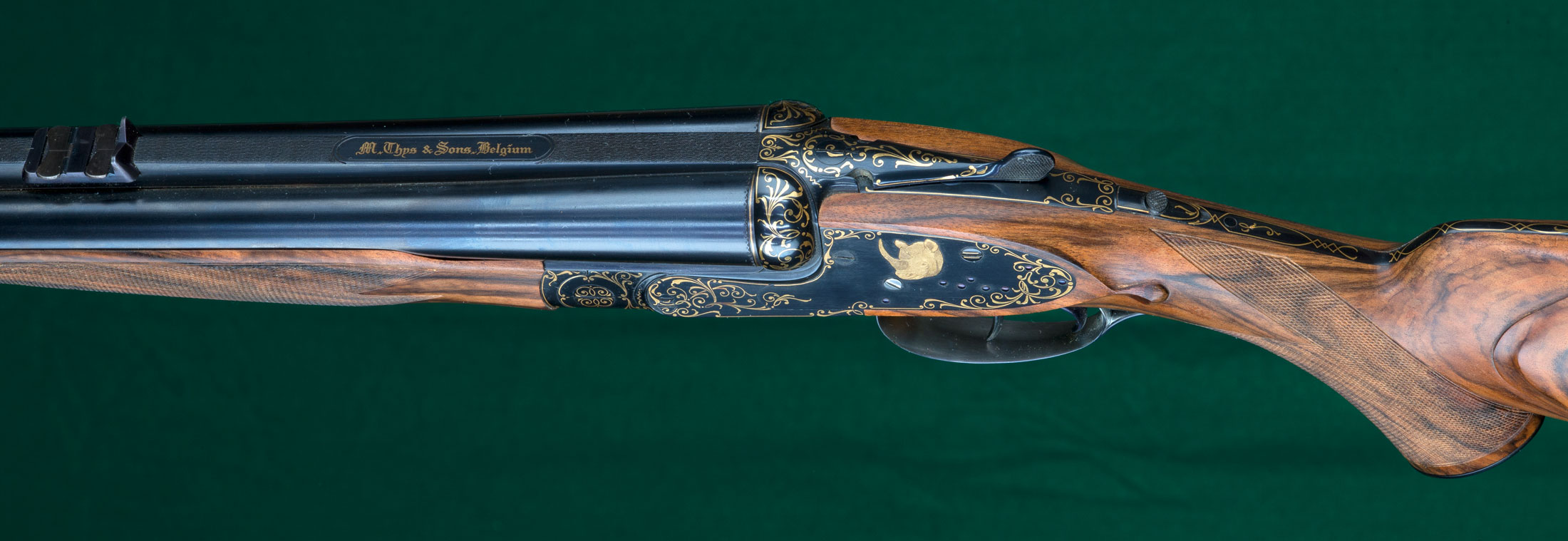 Sidelock Ejector Double Rifle .470 Nitro Express. from articulated... 